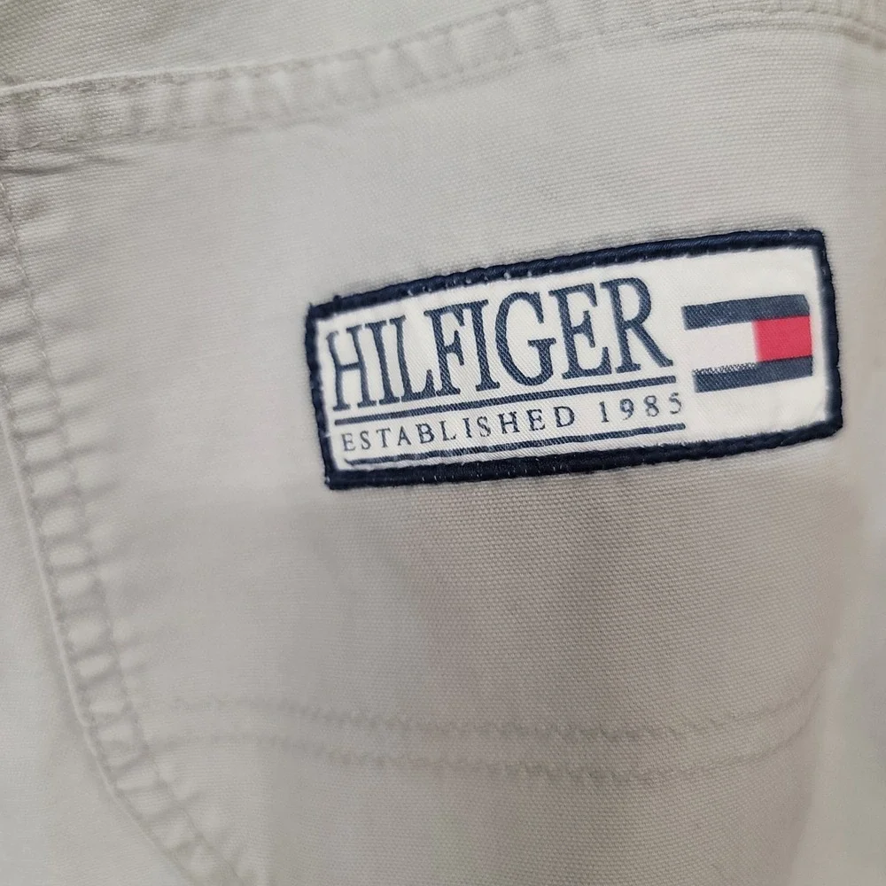 VTG Y2K GorpcoreTommy Hilfiger Mens Gray Cargo Painter Utility Shorts Size‎ 40